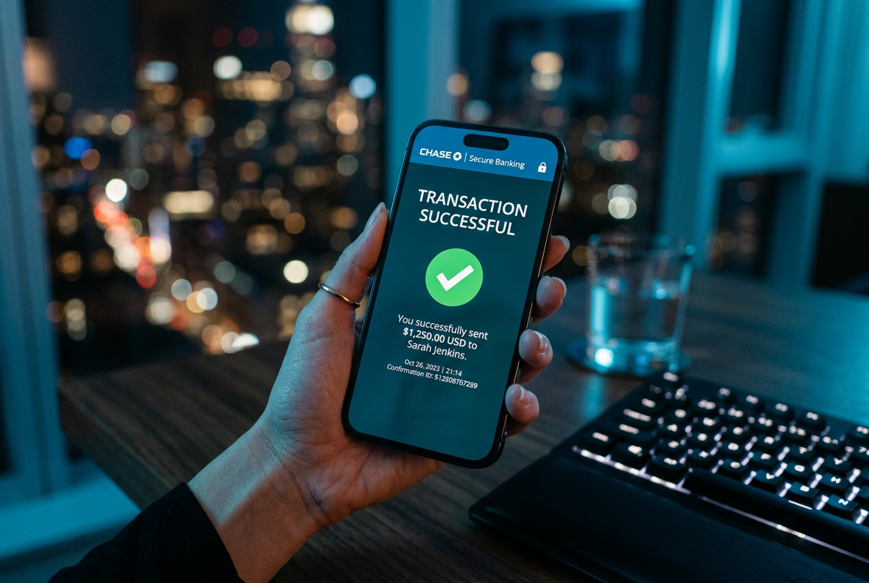 Osoba dokonująca płatności mobilnej za pomocą smartfona